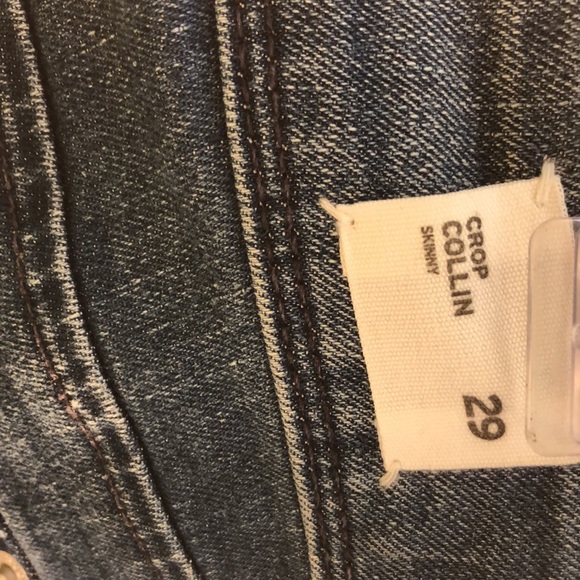 HUDSON Jeans Crop Collin Skinny Mid Rise W/Signature Button Flap 29 EUC - Picture 5 of 10